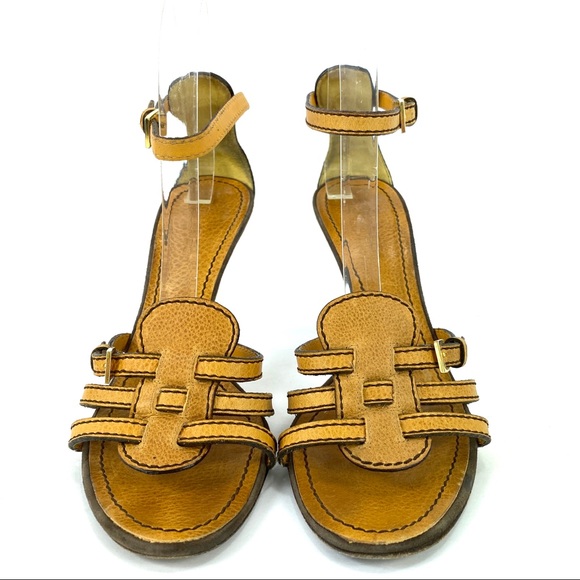 DSquared Leather Open Toe Heels - Picture 2 of 6